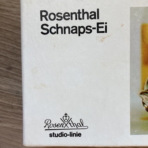Rosenthal rare schnaps-Ei glass new in box - Picture 3 of 14